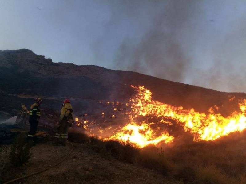 <span style='color:#780948'>ARCHIVED</span> - WATCH: succession of forest fires rips through Murcia