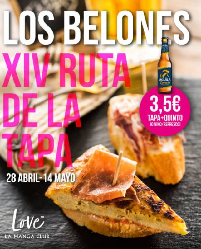 <span style='color:#780948'>ARCHIVED</span> - April 28 to May 14 Annual tapas route of Los Belones