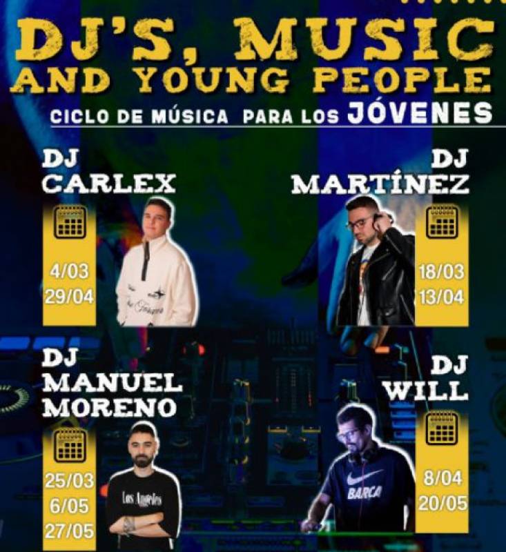May 20 and 27 Music, DJs & Young People teenage parties in Jumilla