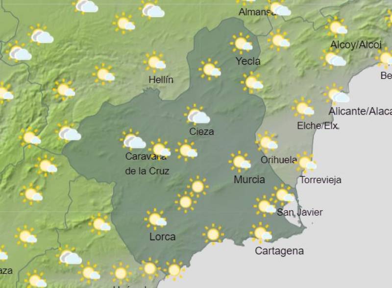 <span style='color:#780948'>ARCHIVED</span> - Rain forecast for this weekend: Murcia weather May 11-14