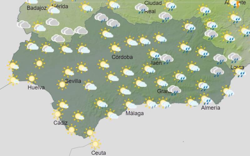 Rain in the east and dry in the west: Andalusia weather forecast May 29-June 4