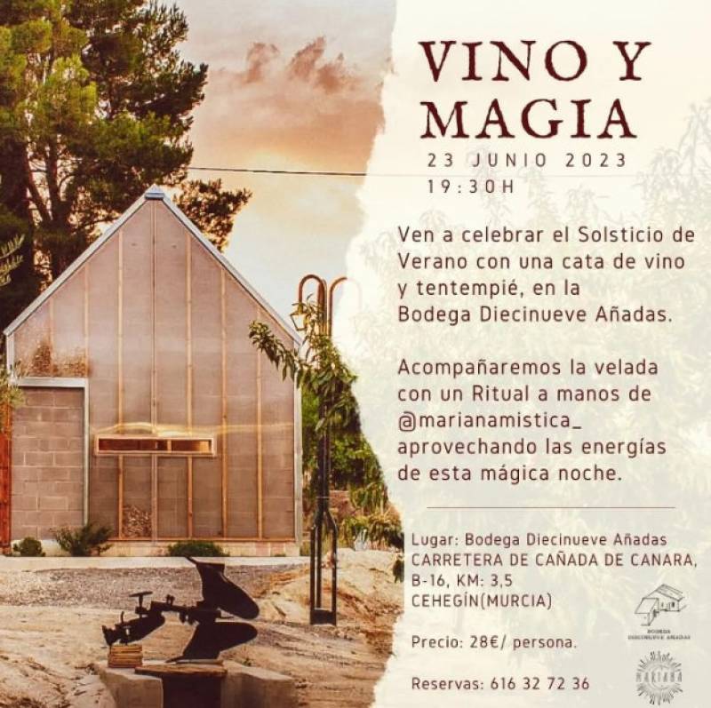 June 23 Midsummer magic and wine in Cehegin!