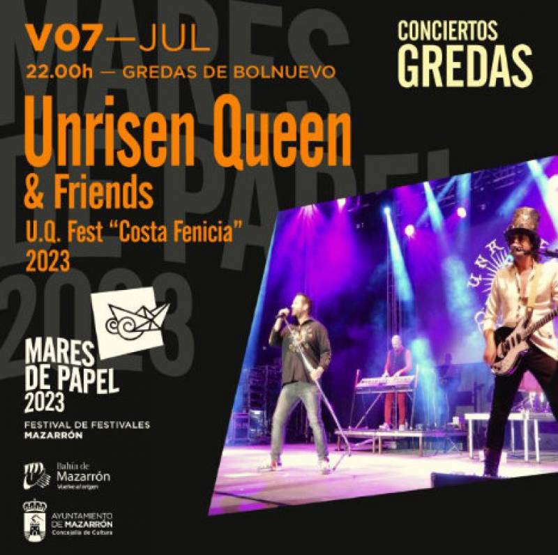 July 7 Unrisen Queen, a free Queen tribute concert in Bolnuevo