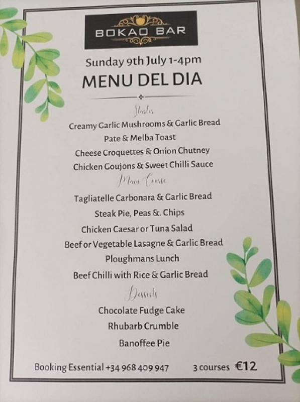 July 9 Sunday Lunch at the Bokao Bar, Condado de Alhama Golf Resort