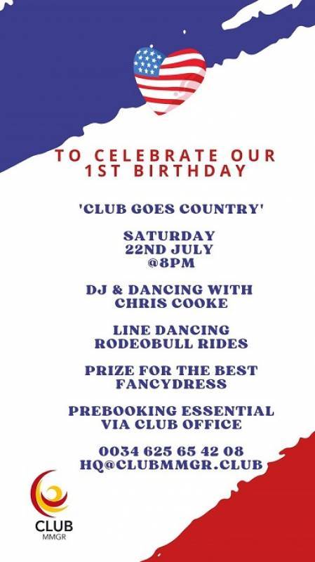 July 22 Club MMGR celebrates its 1st birthday with country music night