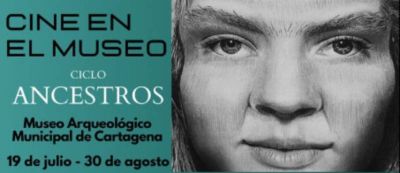 Wednesday evening open-air Neanderthal cinema at the Cartagena archaeological museum
