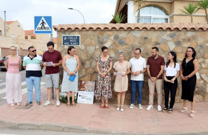 Aguilas remembers the murder of ETA victim Miguel Ángel Blanco