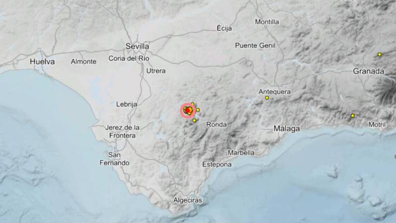 There were at least 10 earthquakes in Cadiz and Malaga this morning