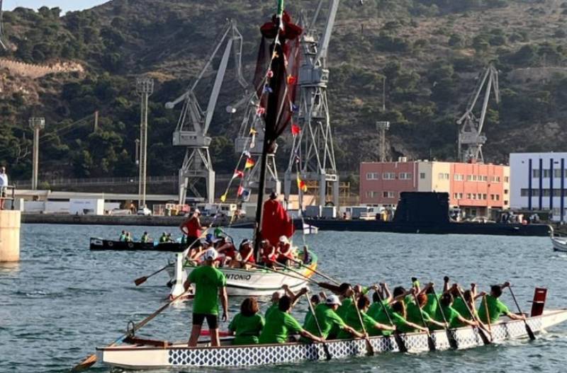 July 25 Maritime procession in honour of Santiago Apóstol in the port of Cartagena