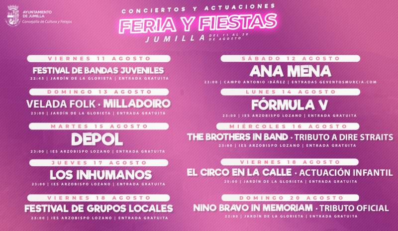August 15 DEPOL in concert in Jumilla
