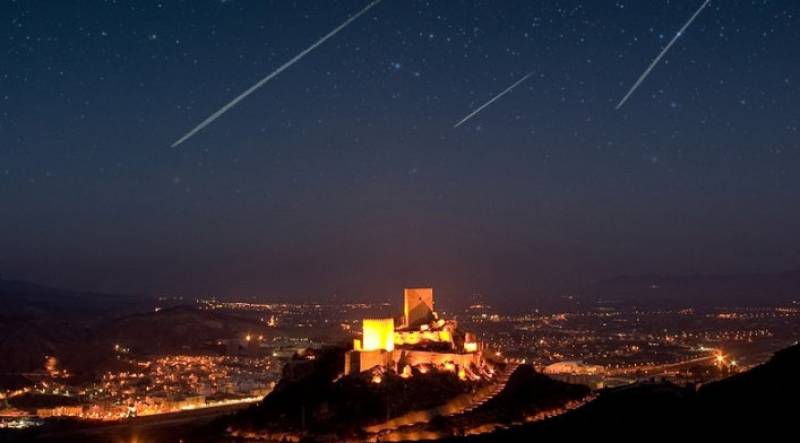 August 10 See the Perseid meteor shower in the magnificent setting of Lorca castle