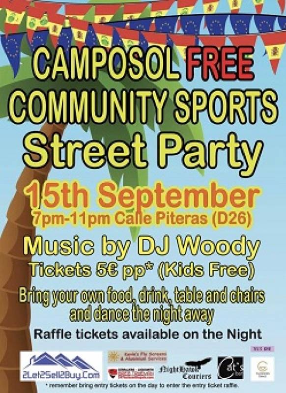 September 15 Camposol Free Community Sports - Street Party!!