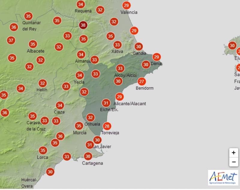 Heatwave hits with soaring temperatures: Alicante weather forecast Aug 7-10