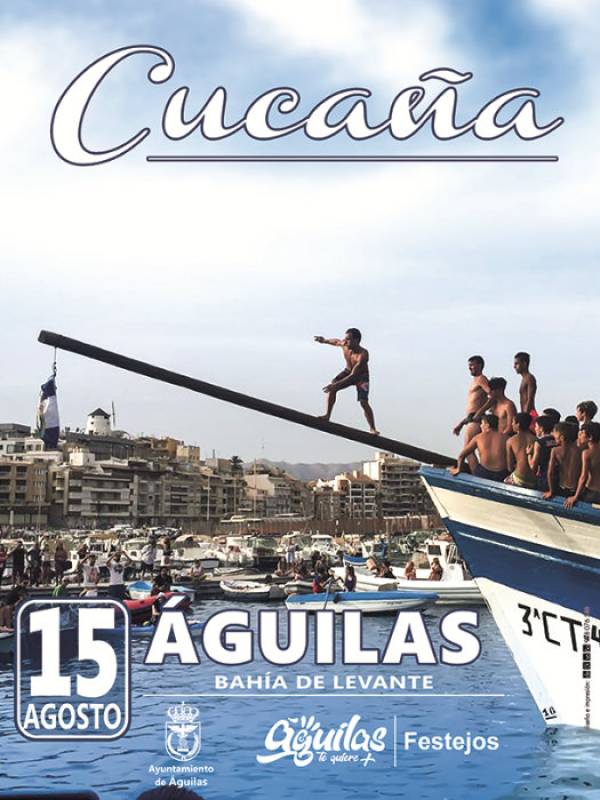 August 15 Cucaña plank-walking competition and regatta in Aguilas