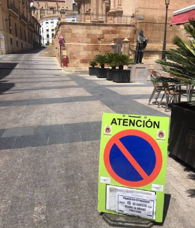 Lorca traffic cuts and parking restrictions August 15