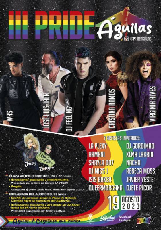 August 19 Pride Aguilas LGTBi festival