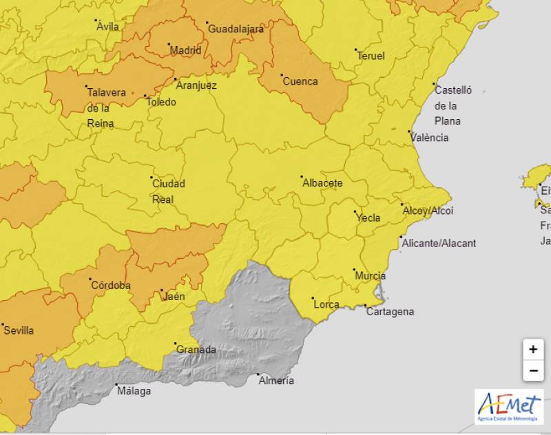 Final burst of heat before temperatures plummet: Murcia weather forecast Aug 24-27