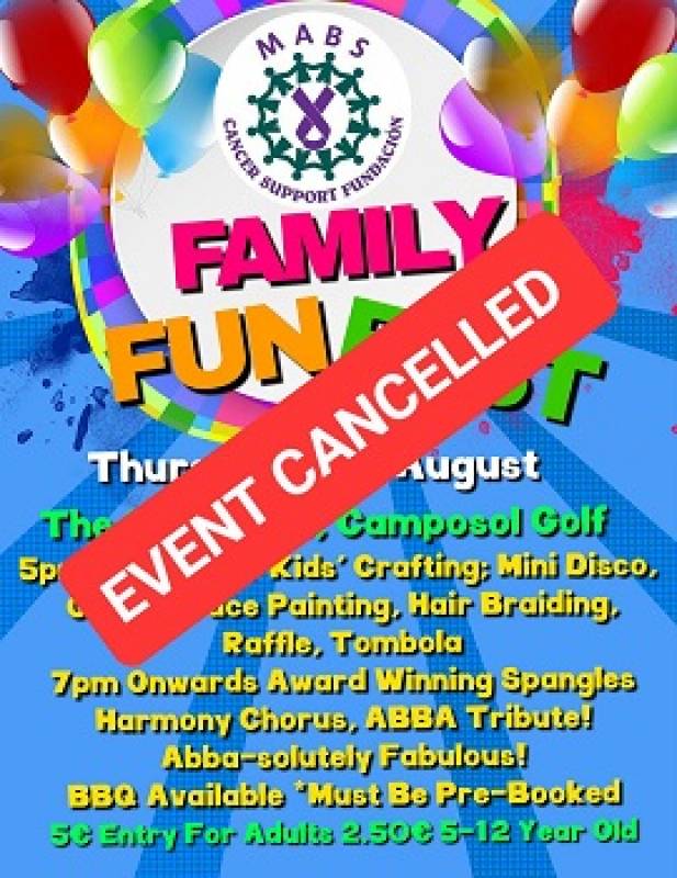 August 31 MABS Family Fun Fest, CANCELLED