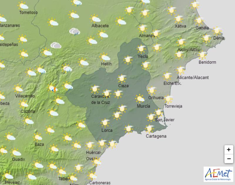 Violent storms and hail showers could hit this weekend: Murcia weather forecast Aug 31-Sept 3