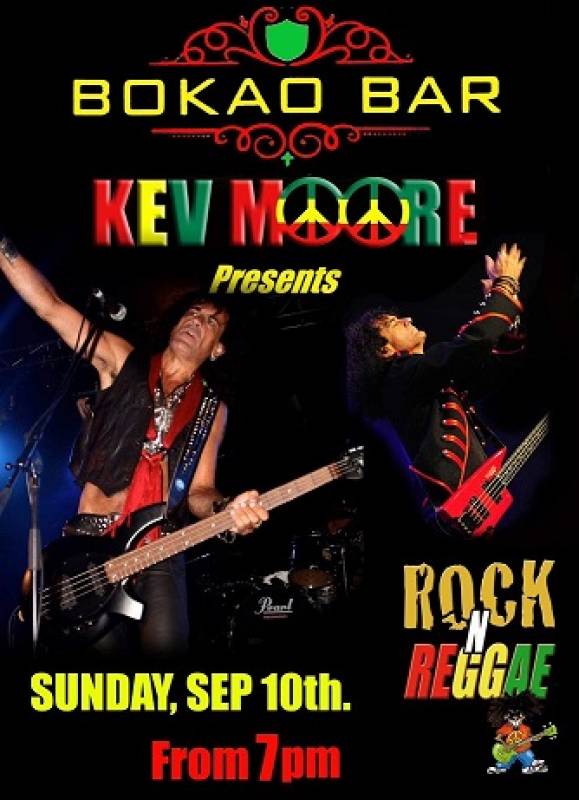 September 10 Kev Moore appearing at the Bokao Bar Condado de Alhama Golf Resort