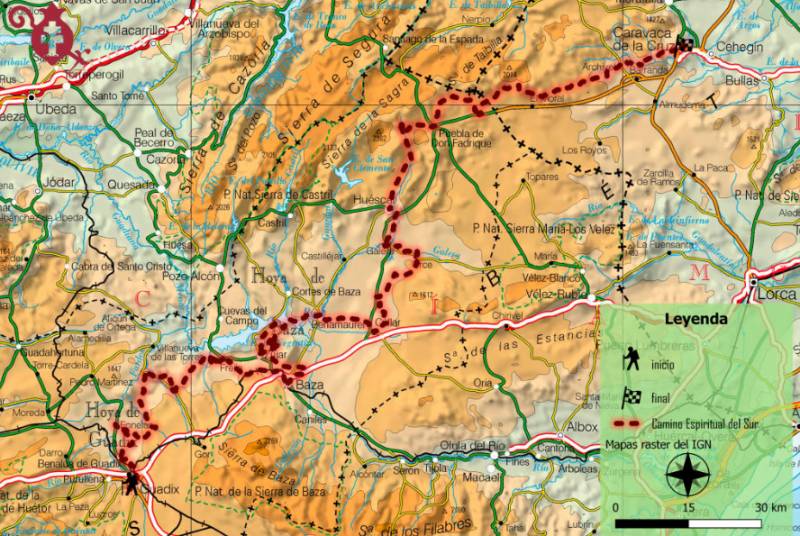 New pilgrimage and walking route from Guadix to Caravaca de la Cruz presented as the Holy Jubilee year in Caravaca approaches