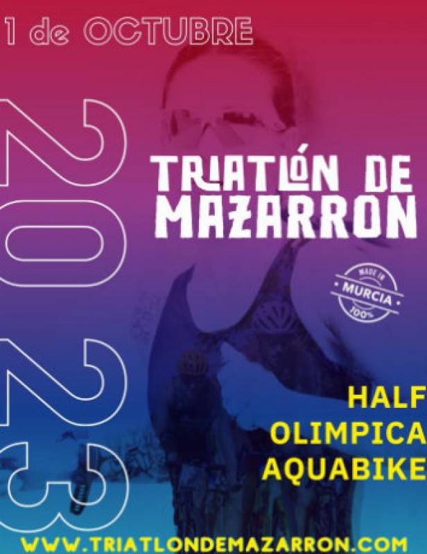 October 1 First Mazarron triathlon event at the beach of Bolnuevo