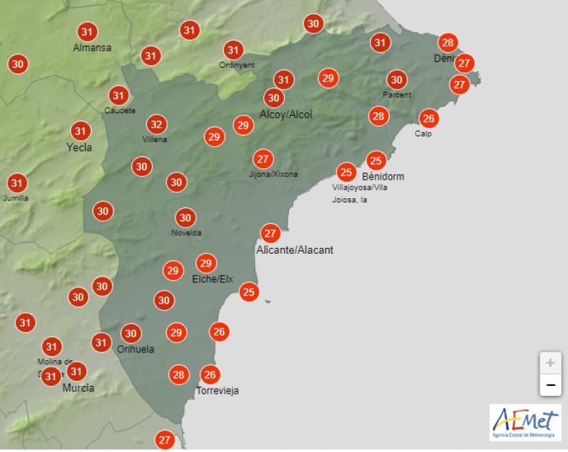 Summer in autumn this weekend: Alicante weather forecast Oct 5-8