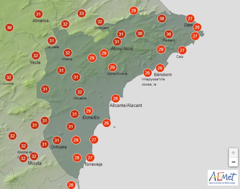 Summer in autumn this weekend: Alicante weather forecast Oct 5-8