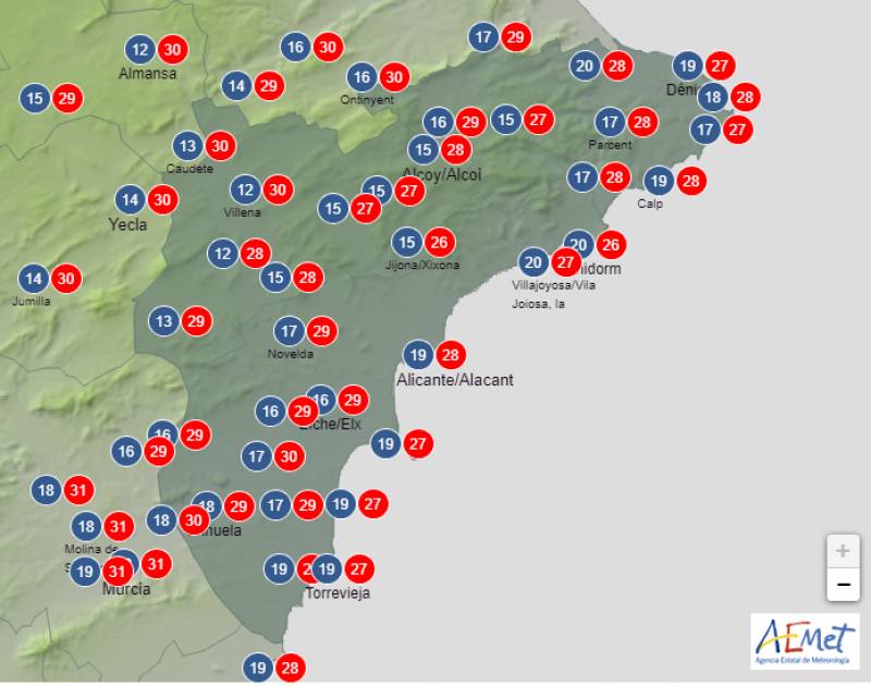 Summer in autumn this weekend: Alicante weather forecast Oct 5-8