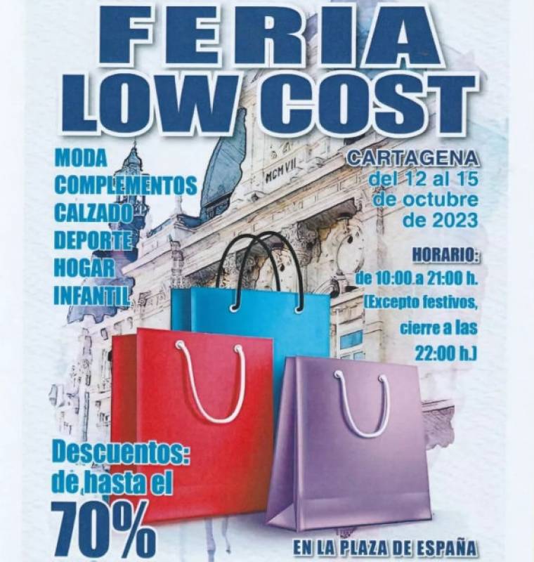 October 12 to 15 Low Cost Fair in the centre of Cartagena