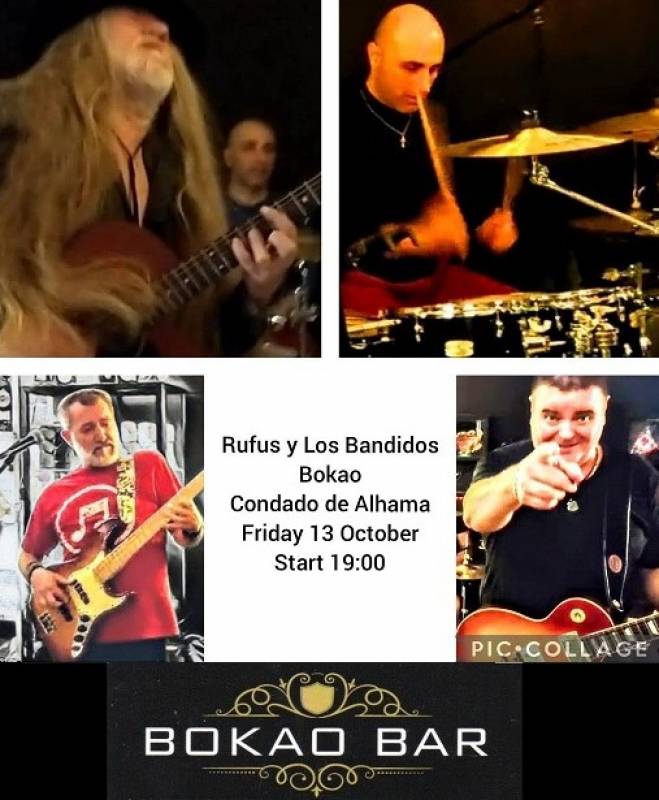 October 13 Steak Night and Rufus and Los Bandidos at the Bokao Bar Condado de Alhama Golf Resort