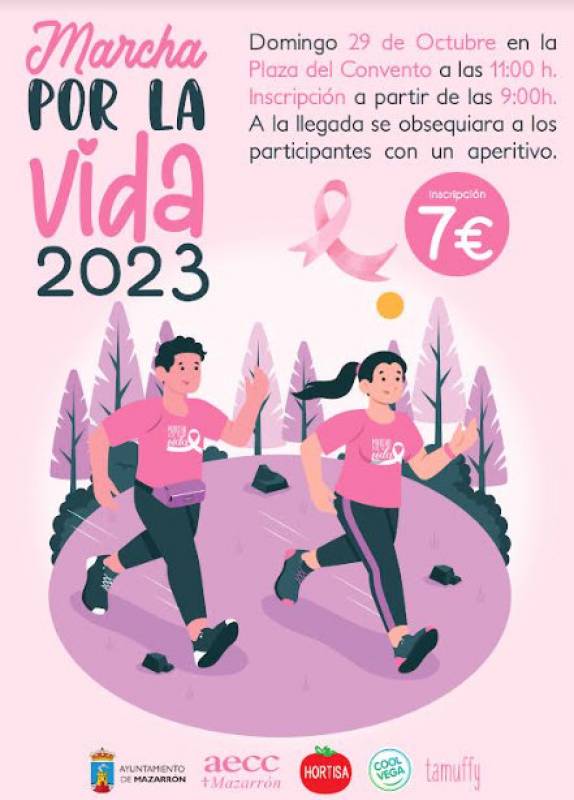 October 29 March for Life in Mazarron to raise funds for cancer research and support