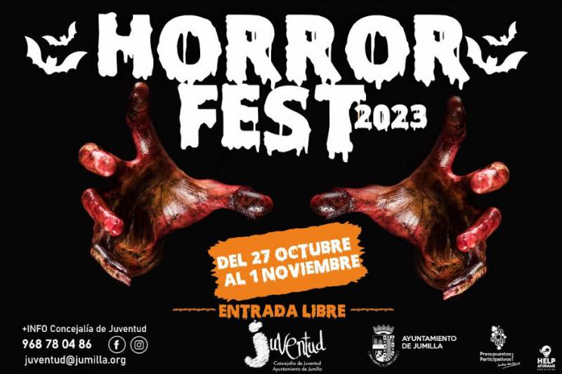 October 27 to 31 Horrorfest 2023 Halloween activities in Jumilla