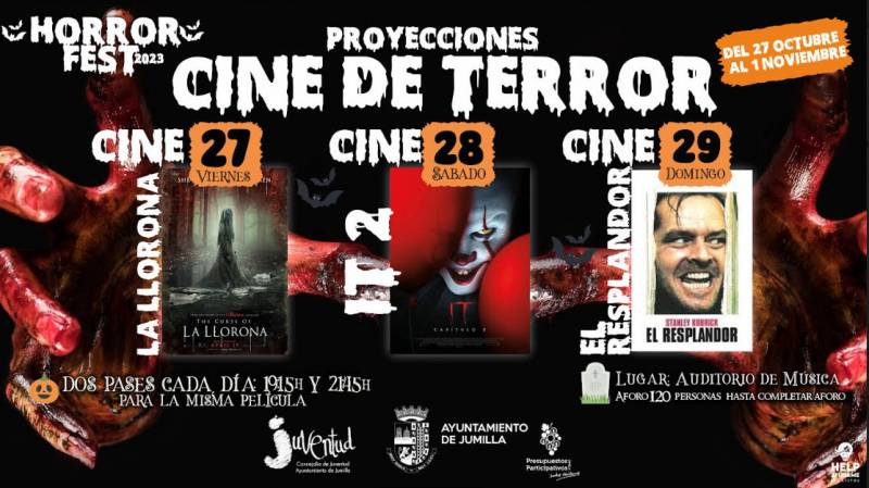 October 27 to 31 Horrorfest 2023 Halloween activities in Jumilla