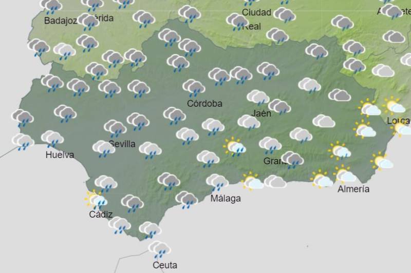 Alerts issued ahead of wet and windy weekend: Andalusia weather forecast October 19-22