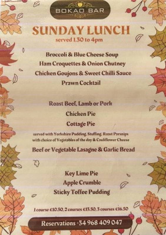 October 29 Sunday Lunch at the Bokao Bar, Condado de Alhama Golf Resort