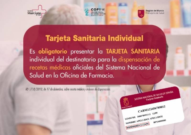 Murcia medical cards will be issued at the primary health centres