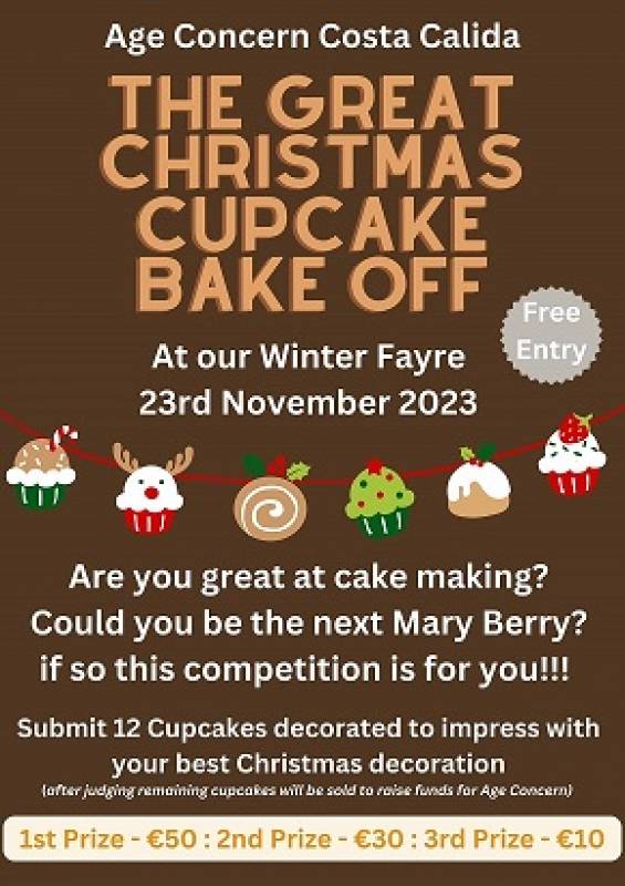 November 23 Age Concern Great Christmas Cupcake Bake Off Competition