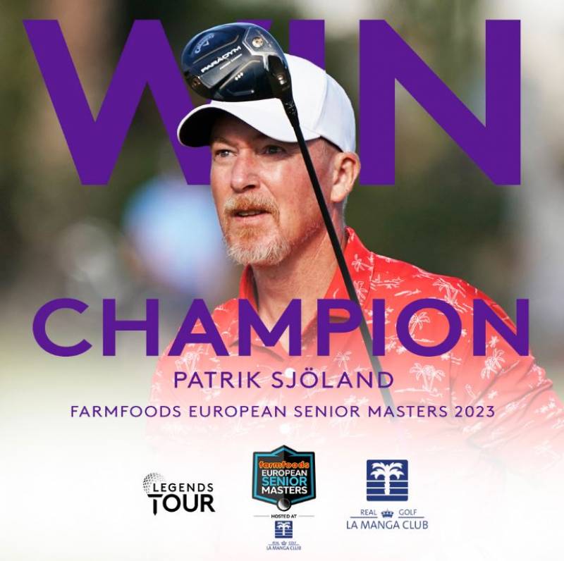 Swede Sjoland wins Farmfoods European Senior Masters Golf Competition 2023 at La Manga Club