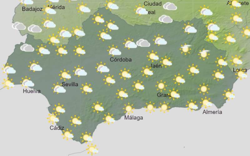 Dry, bright and warm in mid-November: Andalucia weekend weather forecast November 9-12