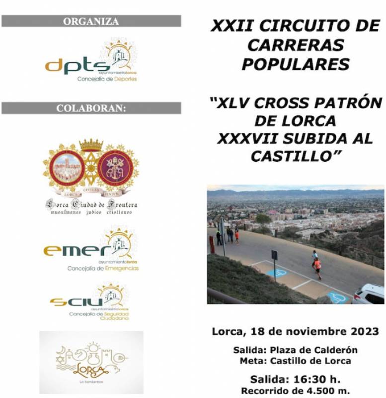 November 18 Cross-country race up to Lorca castle