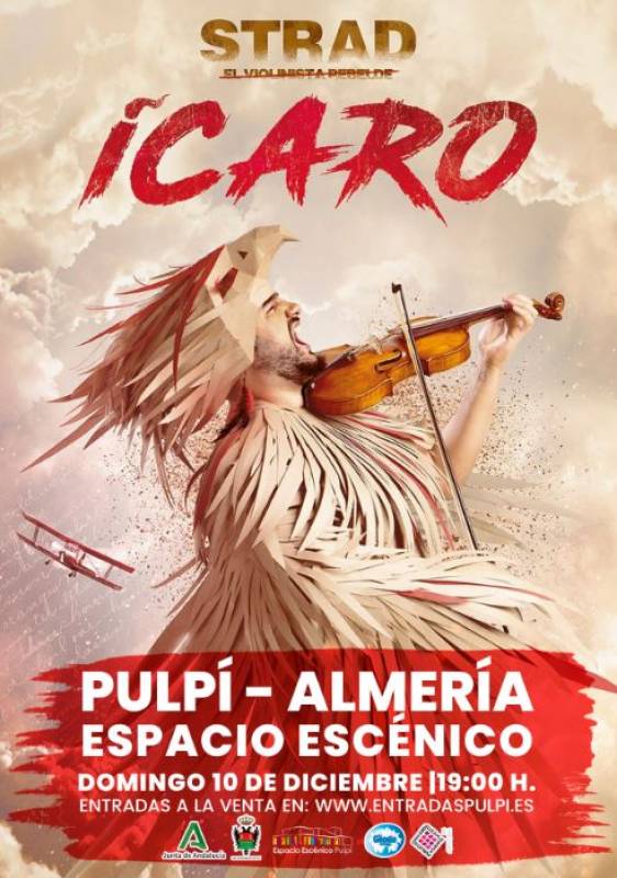 This December Pulpí hosts Ícaro, the most spectacular violin show you will see in your life