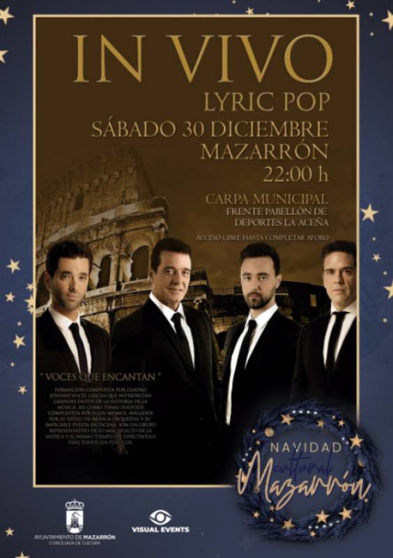 Christmas and New Year free concerts and exhibitions in Mazarron 2023-24