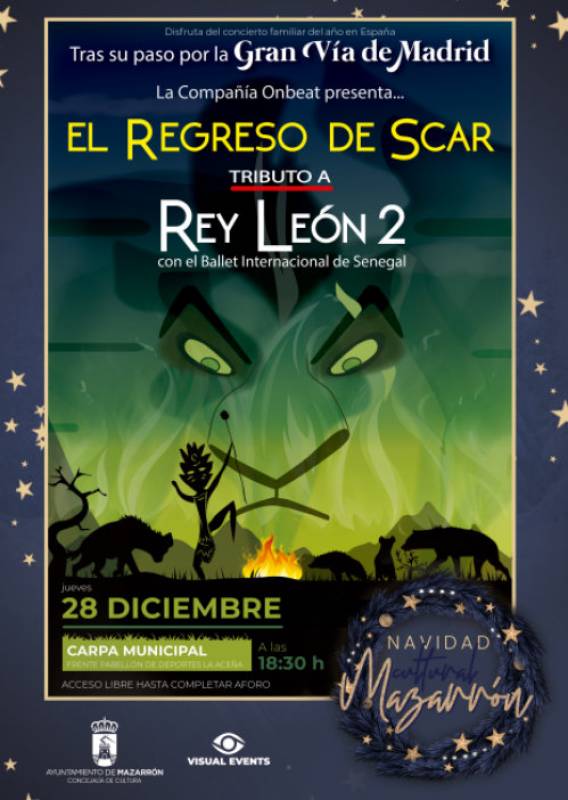 Christmas and New Year free concerts and exhibitions in Mazarron 2023-24