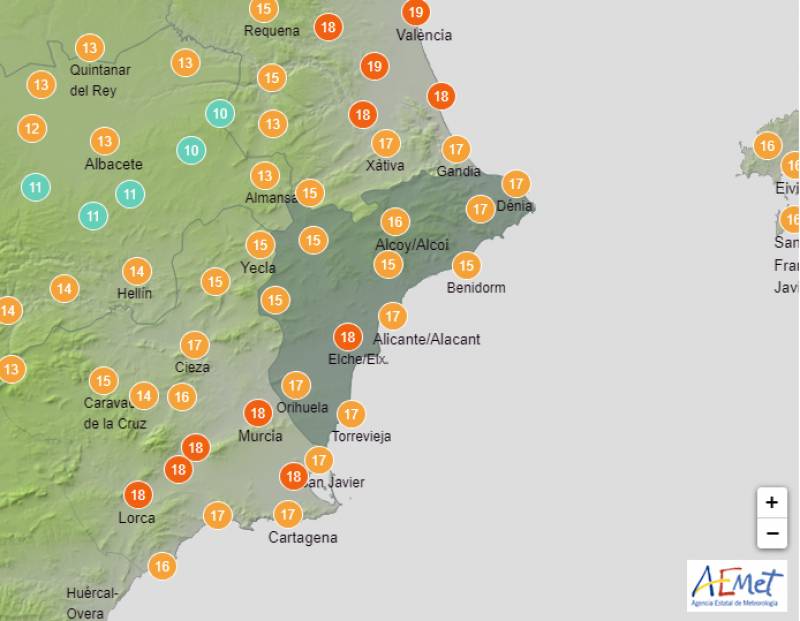 Frosty and fresh: Alicante Christmas weather forecast Dec 21-26