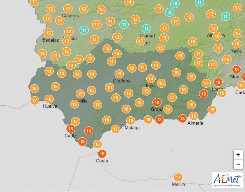 New Year temperatures rise by 3 degrees: Andalucia weather forecast Dec 27-Jan 1