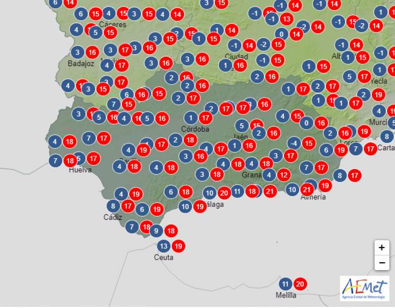 New Year temperatures rise by 3 degrees: Andalucia weather forecast Dec 27-Jan 1