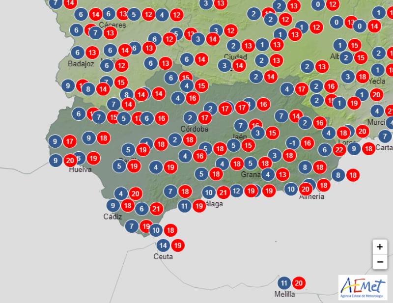 New Year temperatures rise by 3 degrees: Andalucia weather forecast Dec 27-Jan 1