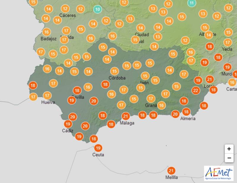 Rain comes to southern Spain: Andalucia weather forecast Jan 2-4