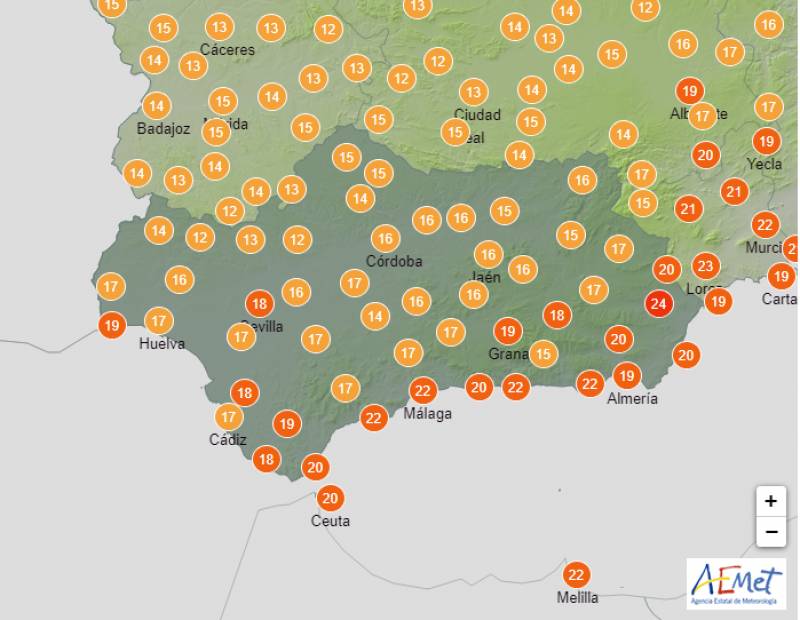 Rain comes to southern Spain: Andalucia weather forecast Jan 2-4